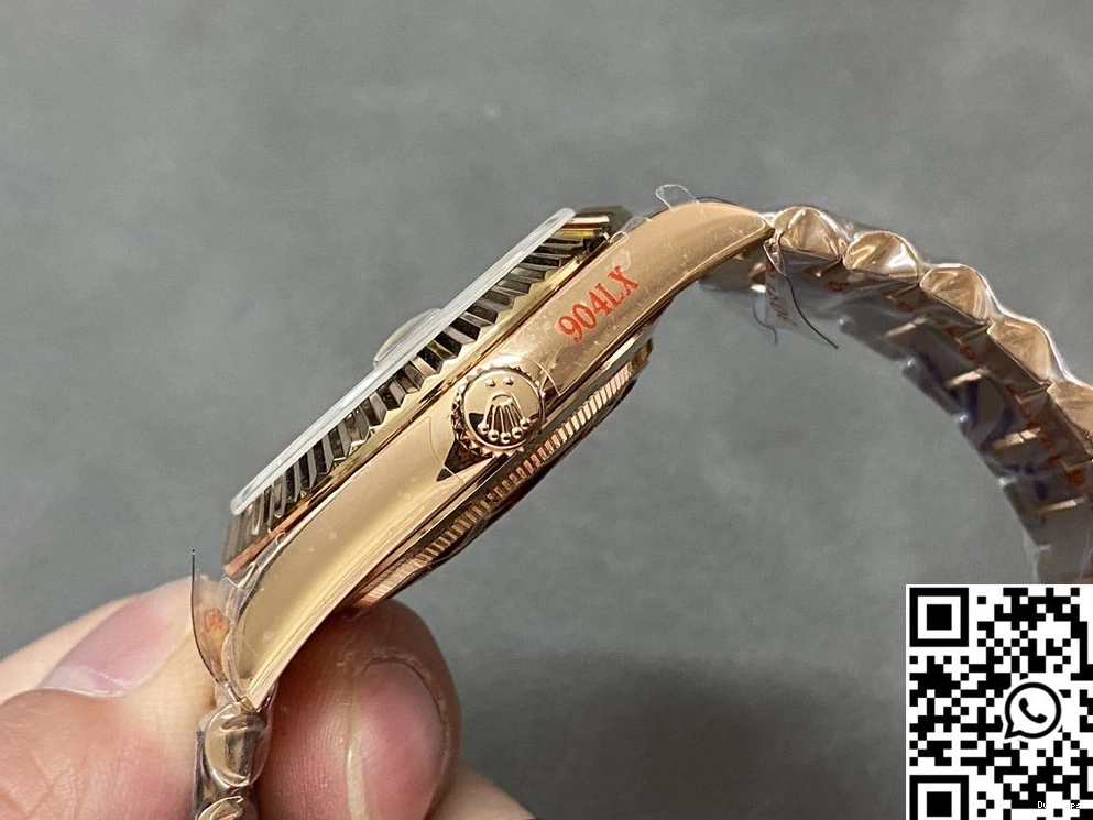 228235-0055 Day QF Steel Dial v5 Tungsten Rolex Date Factory Grey 0317